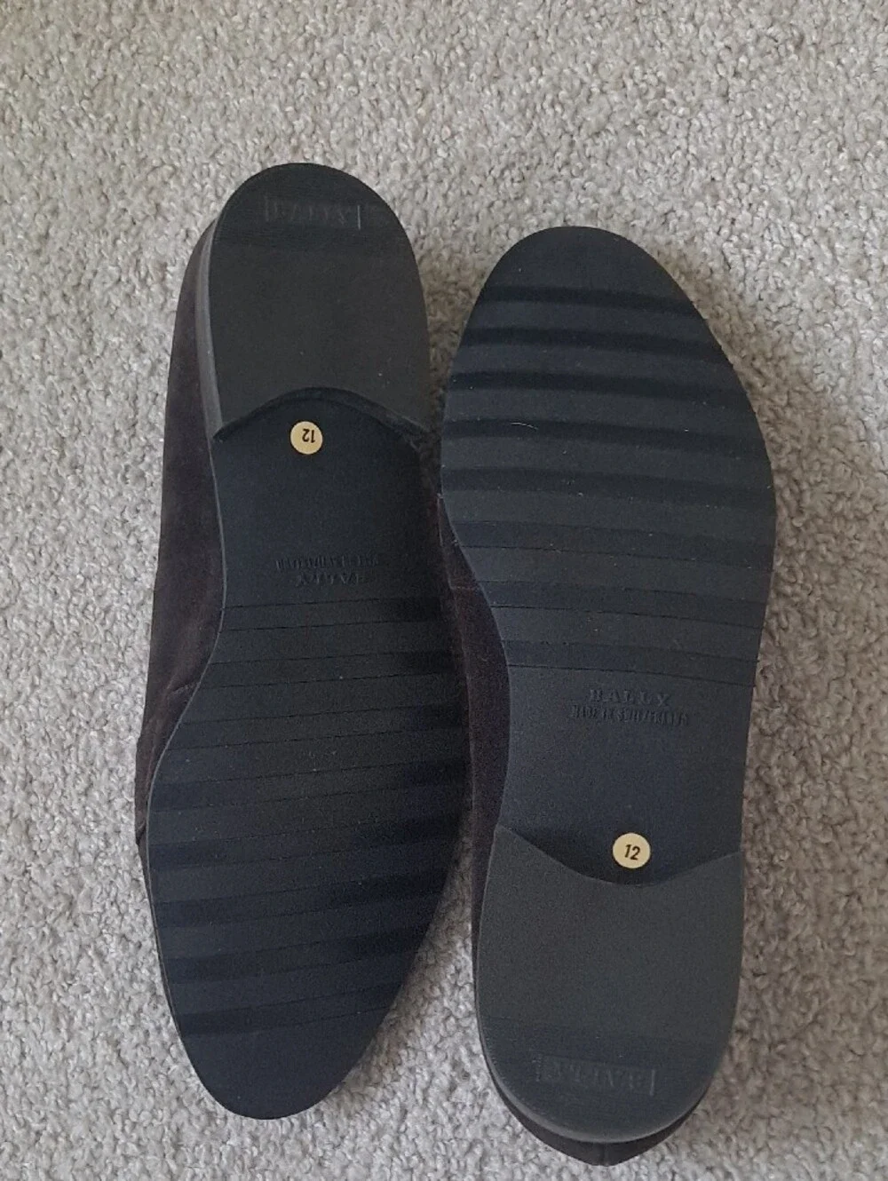 Bally Dark Brown Suede Loafers